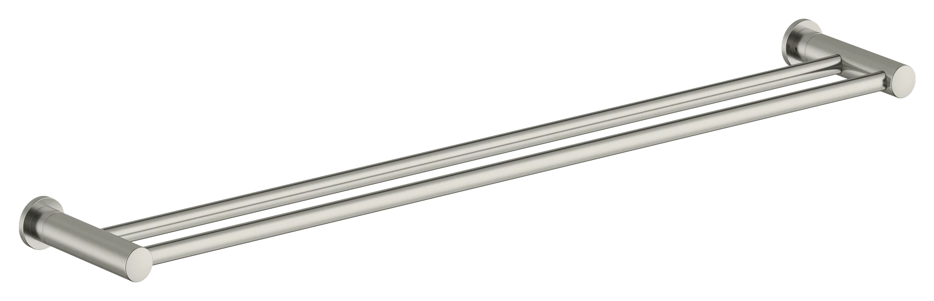 NRF4332839 - Silhouet håndklestang dobbel, børstet stål - 