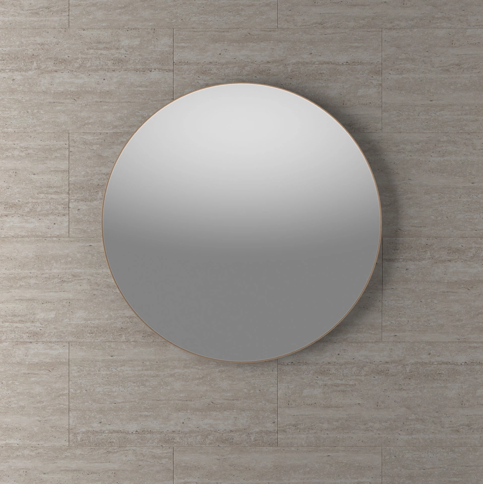 ART210708R - Øyri rundt speil, messing - 