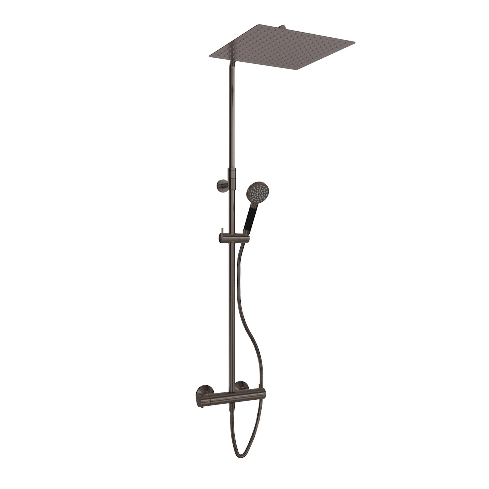 NRF1398690 - Rainshower rett HEDDA børstet grå - 