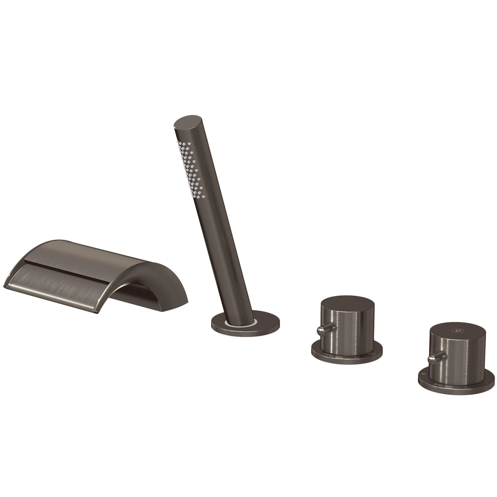 NRF1398548 - Badekarbatteri Oase børstet grå - 